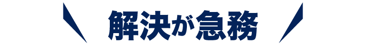 解決が急務