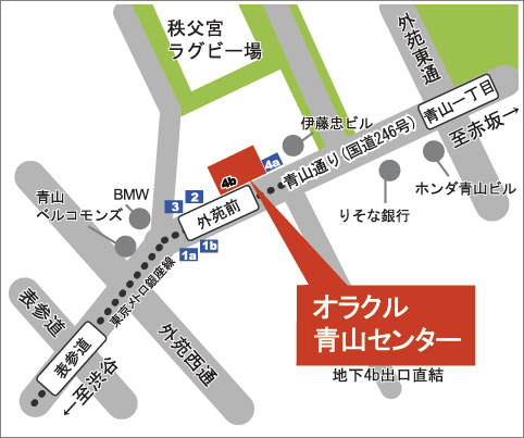 オラクル青山センター地図