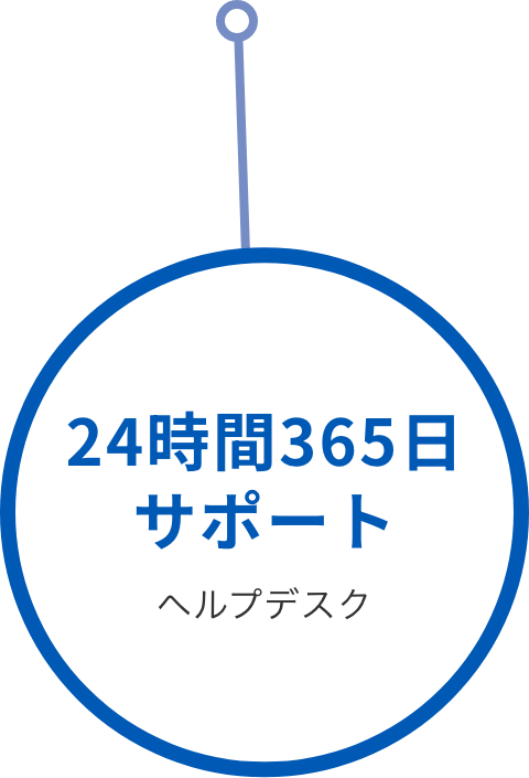 24時間365日サポート ヘルプデスクへのリンク